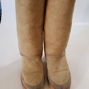 SOLD--Original UGG Australia Ultra Tall Boots Braid Tasman Sand Beige Womens 10